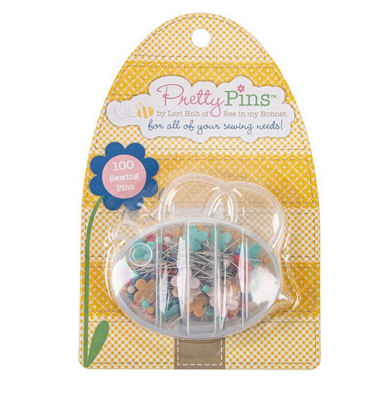Sewing Pretty Pins™ – Lori Holt – Bee in my Bonnet – Riley Blake Designs – 100 Colorful Pins – ST-39771