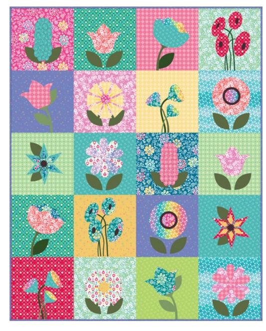 Stitch Your Flower Garden Machine Embroidery Quilt USB & Chasing Rainbows 10" Stacker Bundle - 50% Deposit July 2026 Preorder