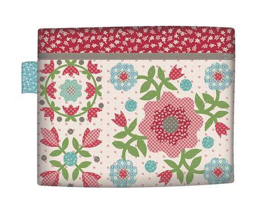 Zippy Bags 4 Panel by Lori Holt – Includes Instructions to Make 8 Project Bags (HD17370-PANEL) – Optional Happy Zippers Add-On