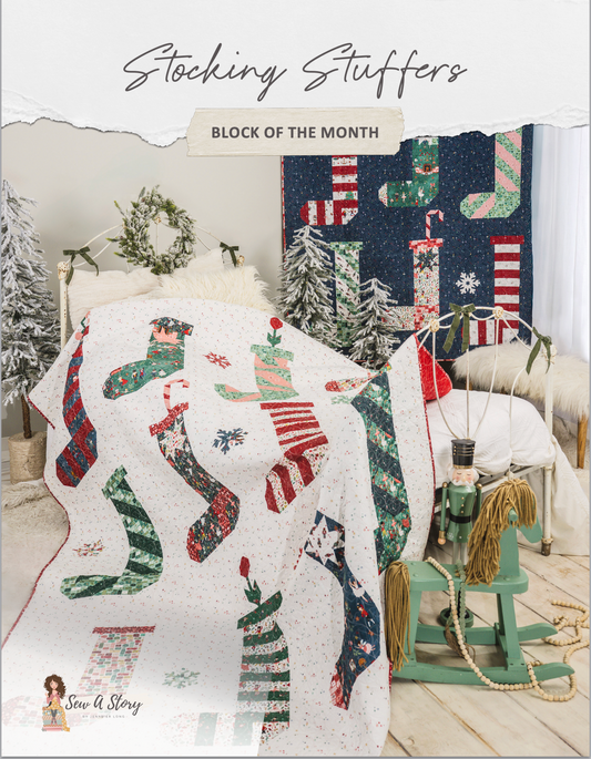 Nutcracker Stocking Stuffers BOM – Christmas Quilt Block of the Month | Preorder