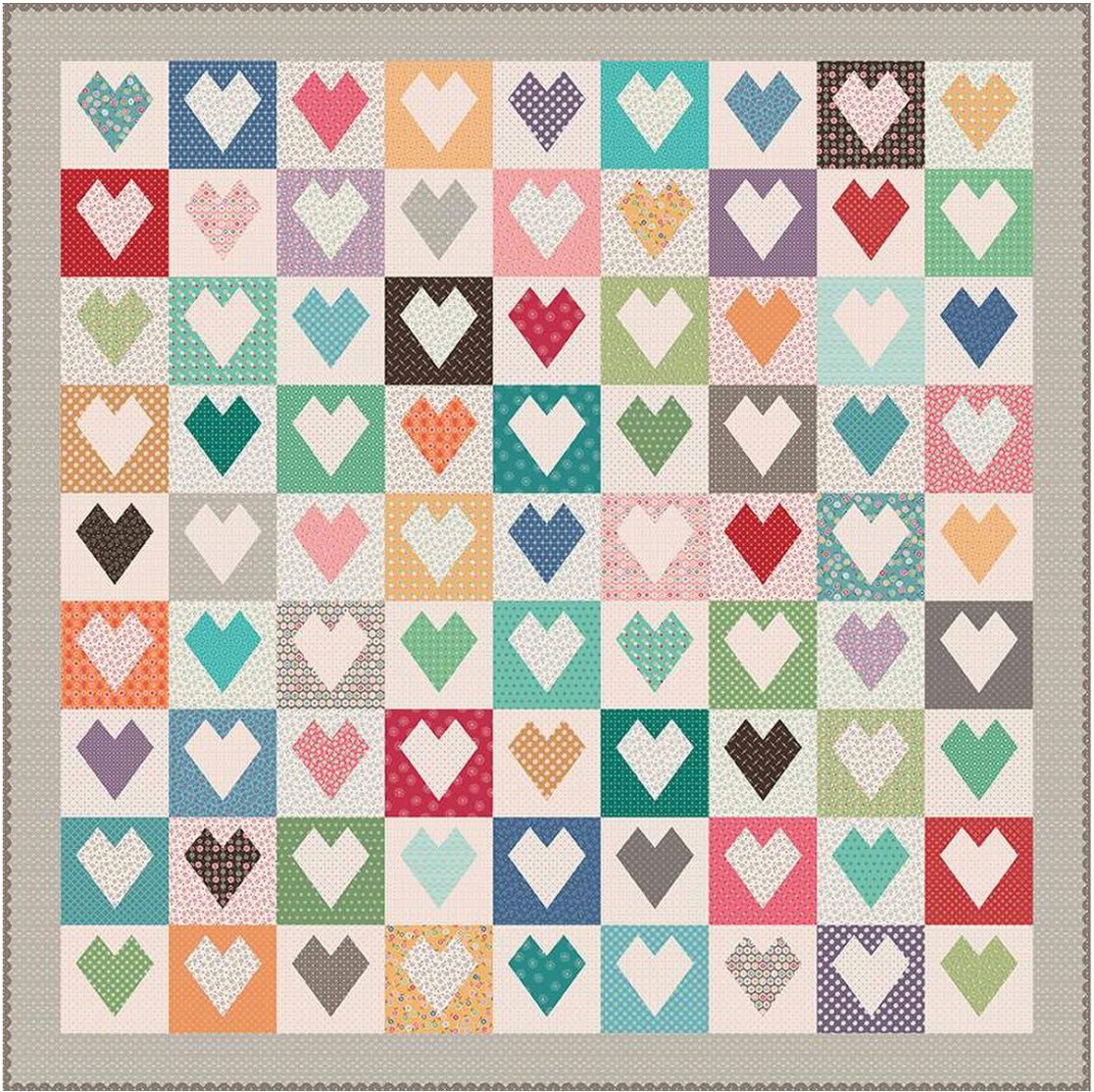 Lori Holt 10" Heart Quilt Paper – Bee in My Bonnet