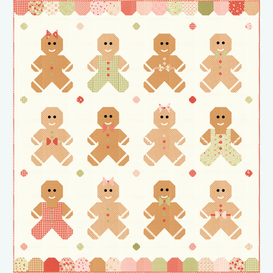 My Sew Quilty Life December Darling Ginger & Jolly Quilt Kit – 50% Deposit June 2027 Preorder