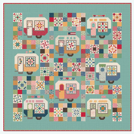 Family Reunion Quilt Seeds™ Block of the Month Subscription | Lori Holt | 84½" x 84½" Quilt | 8-Month BOM