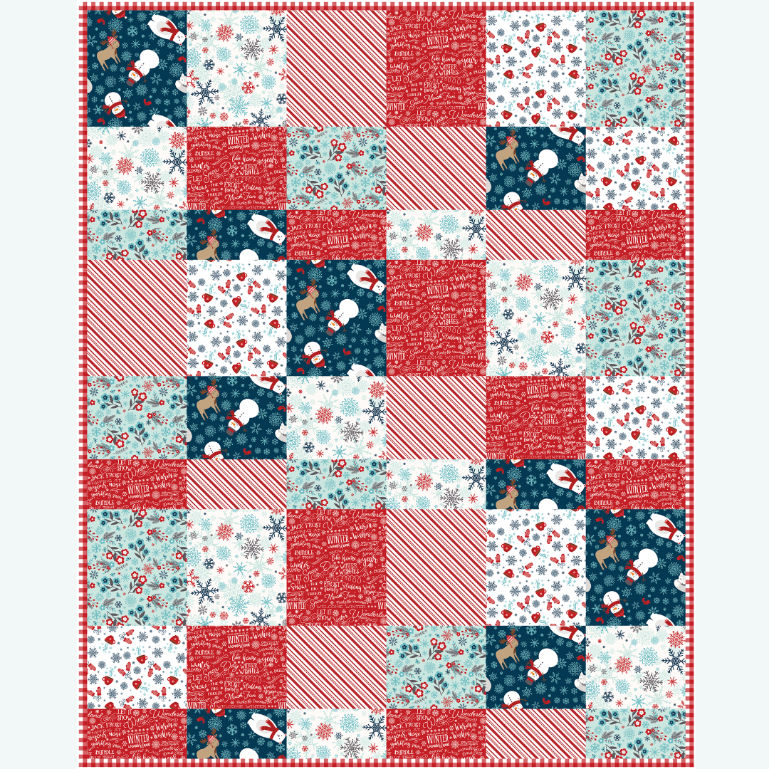 Dakota Quilt Kit featuring A Perfect Winter Petite Fat Quarter Bundle | 50% Deposit Preorder | Ships July 2026