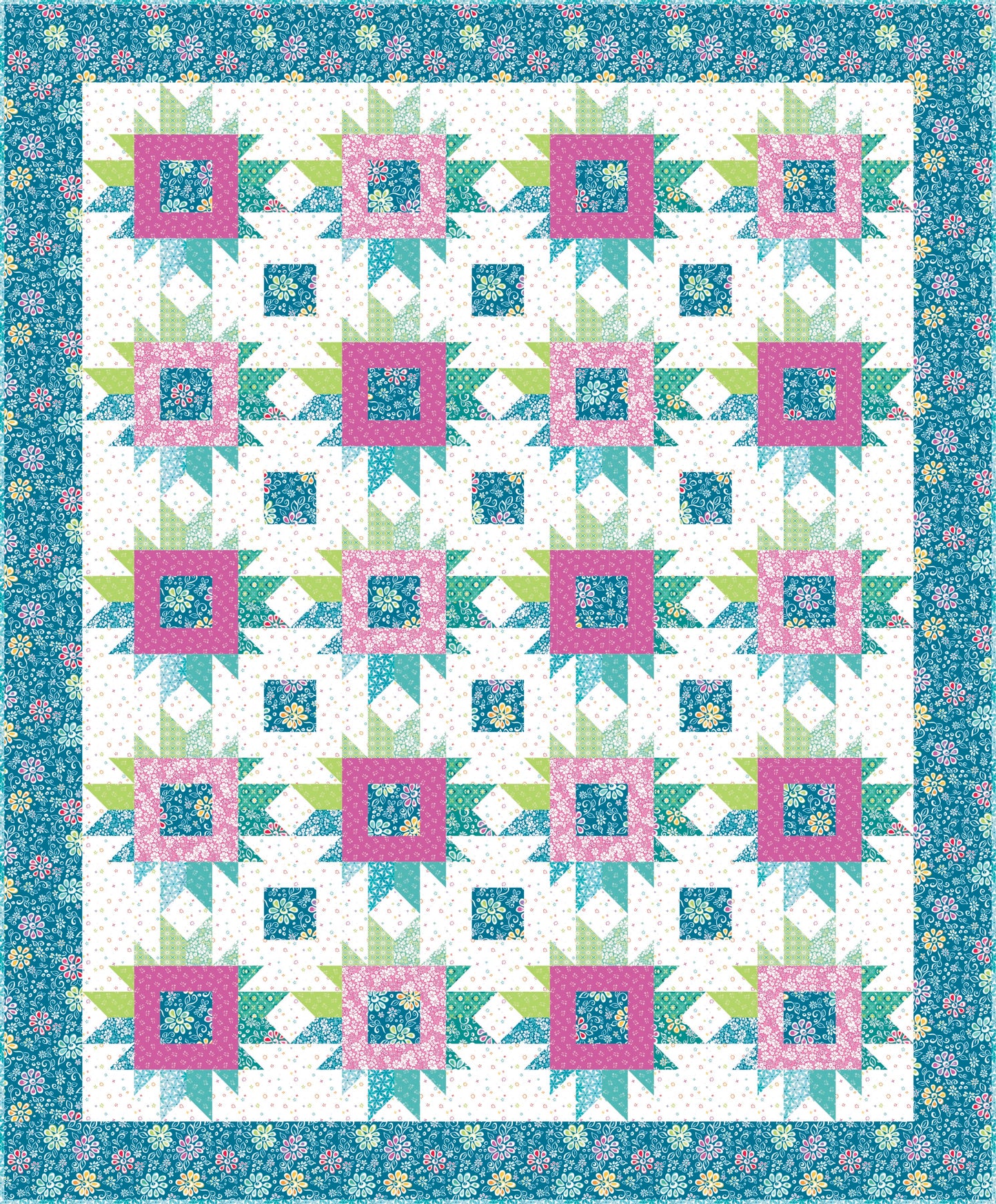 Star Particles Quilt Kit | Chasing Rainbows by Leslie Ryan | Throw 57½" x 69½" | 50% Deposit Preorder | July 2026