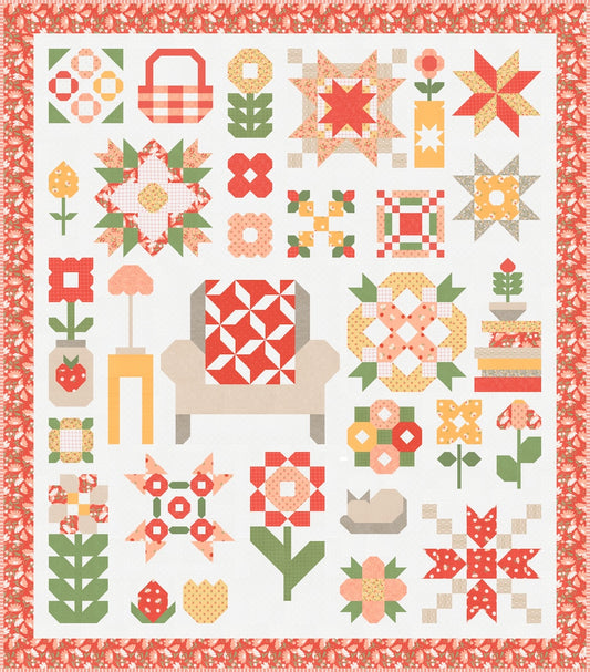 Sunroom Sampler Quilt Kit by Corey Yoder | Moda Box Kit | 50% Deposit Preorder | April 2027