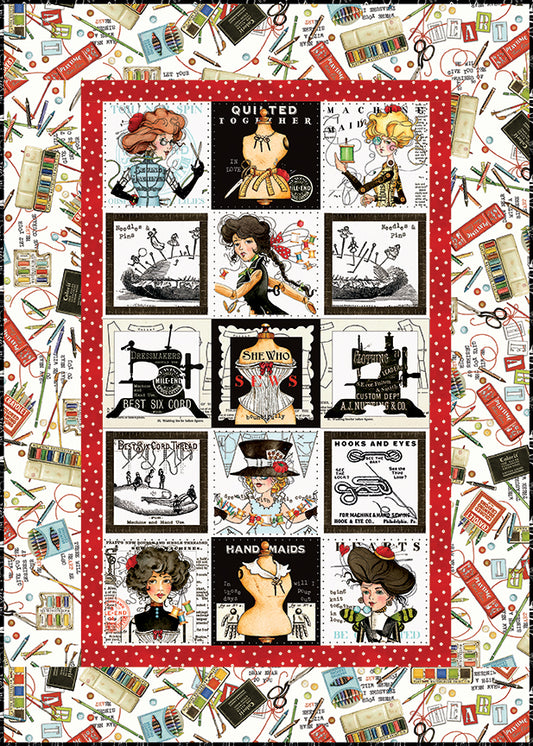 The Maker Medium Patch Panel Quilt Kit – 37½" x 52¾" – Riley Blake Designs – 50% Preorder Deposit – November 2026