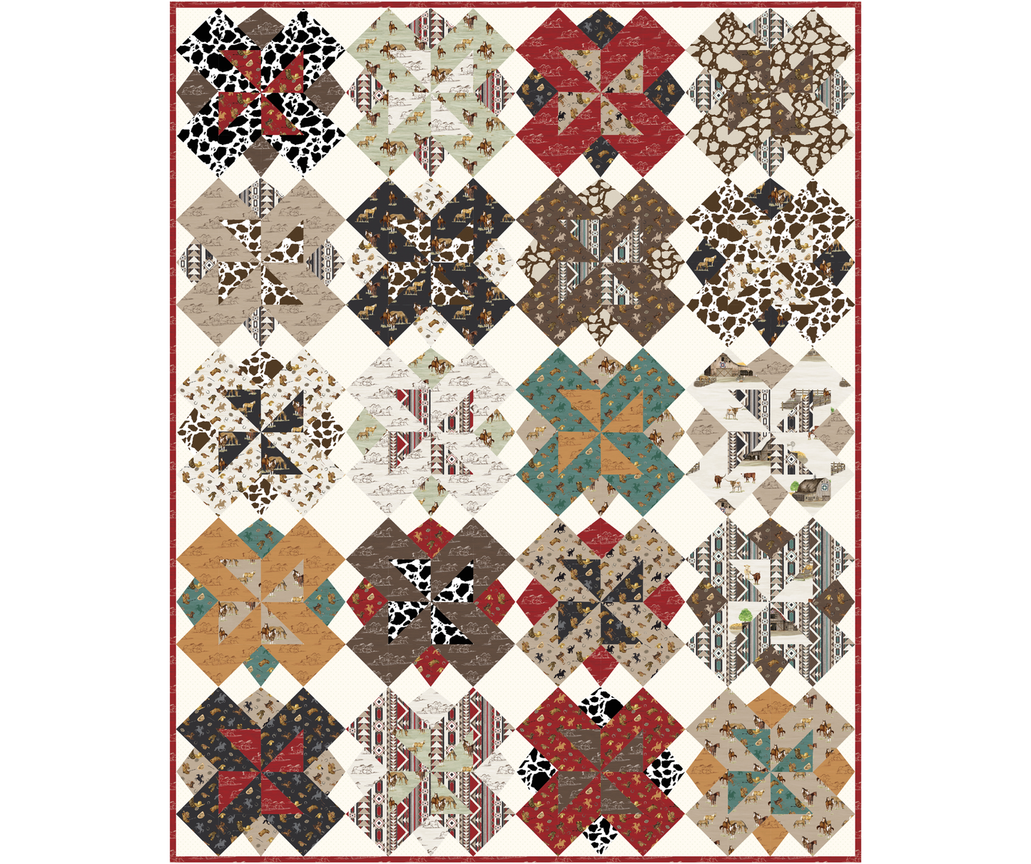 Rivermill Quilt Kit – Homestead Fabric | Throw Size Quilt Kit | September 2026 Preorder
