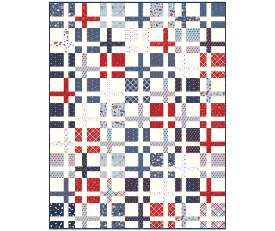 Cake Mix Throw Quilt Kit – Stars & Stripes Forever by Lori Whitlock | Cluck Cluck Sew