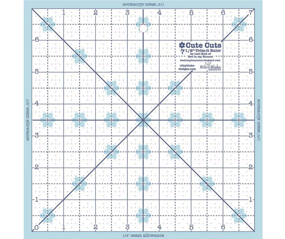 Lori Holt Trim-It™ Ruler – Non-Slip Acrylic Quilting Ruler (STTI-21863)