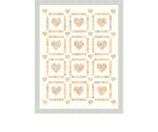 Pieced With Love Quilt Kit (70" x 90") | 50% Deposit Preorder | Handmade Sweetness Fabric