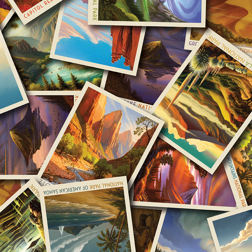 All the Parks Panel Quilt Backing Set | 2¾ Yards | National Parks Wide Back | 107"/108" Wide | 50% Deposit Preorder | April 2027