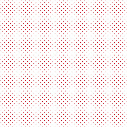 PREORDER Mod Mugs Quilt Backing Set – Swiss Dot Red Wide Back