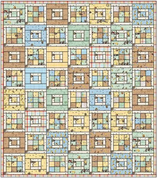 Shortcake Quilt Kit β Winnie the Pooh by Echo Park (Throw 56" x 74", Rolie Polie Friendly)