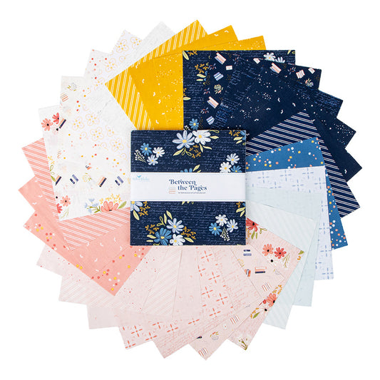 Between the Pages 10" Stacker – 42 Precut Squares by Fran Gulick for Riley Blake Designs