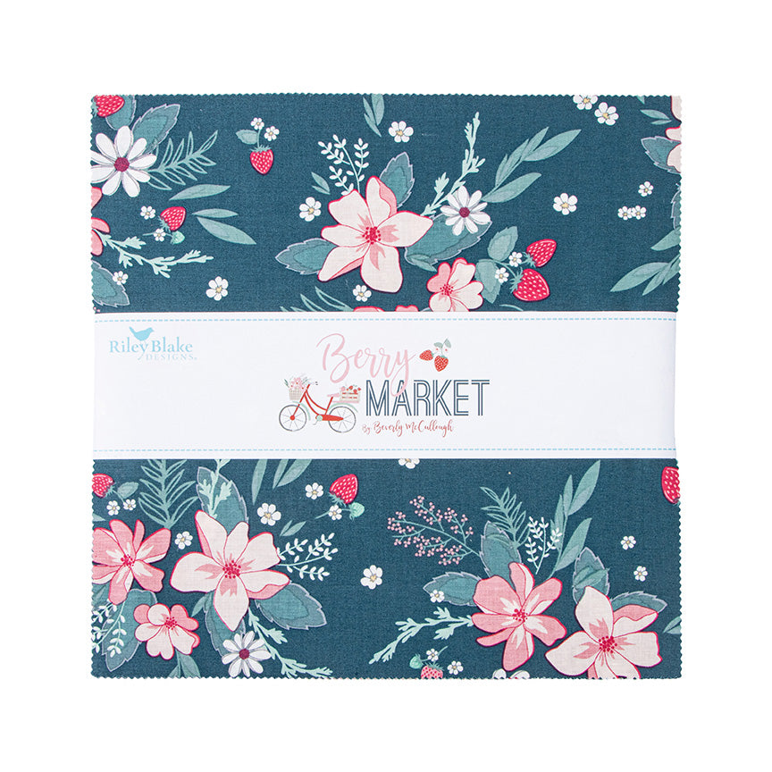 Berry Market 10" Stacker – 42 Precut Squares by Beverly McCullough for Riley Blake Designs