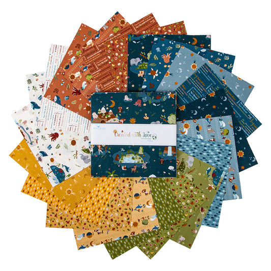 Created with Love 10" Stacker – 42 Precut Squares by Jennifer Long for Riley Blake Designs