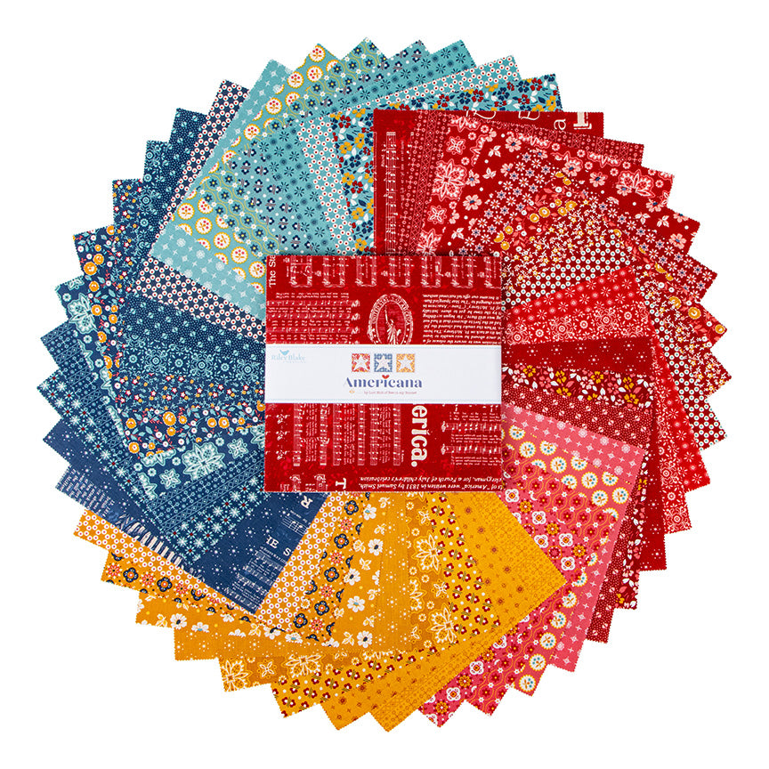 Americana 10" Stacker – 42 Precut 10" Squares by Lori Holt for Riley Blake Designs