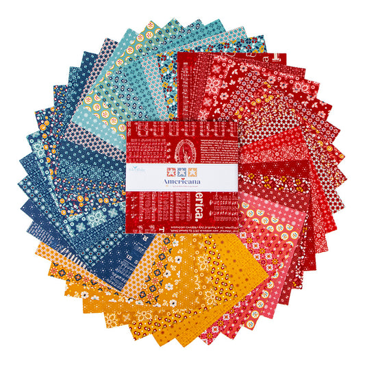 Americana 10" Stacker – 42 Precut 10" Squares by Lori Holt for Riley Blake Designs