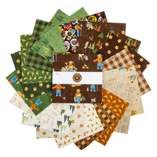Friends of Smokey Bear 10" Stacker – 42 Precut Squares by Riley Blake Designs