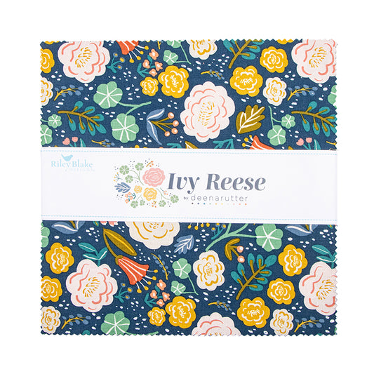 Ivy Reese 10" Stacker – 42 Precut 10" Squares – Deena Rutter for Riley Blake Designs