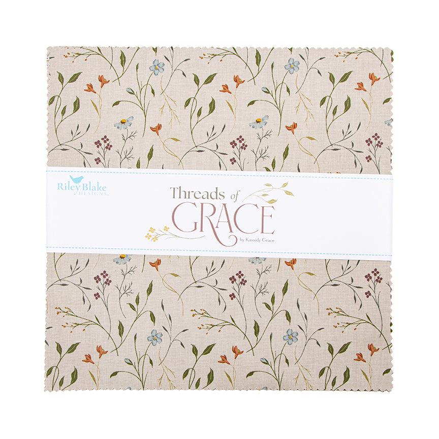 🌸 Threads of Grace 10” Stacker – Kassidy Grace for Riley Blake Designs