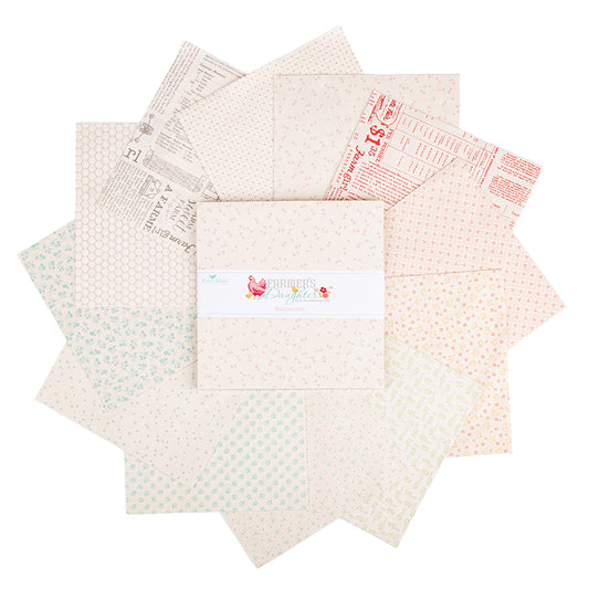 Farmer’s Daughter 10" Backgrounds Stacker – 42 Squares by Lori Holt for Riley Blake Designs (10-17160B-42)