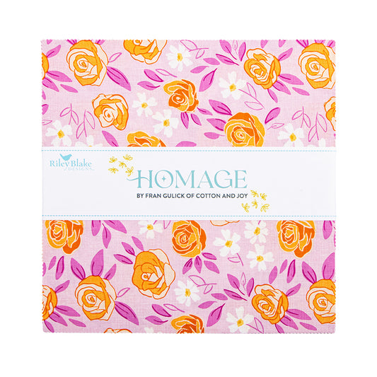 Preorder - Homage 10" Stacker (42 pcs) by Fran Gulick for Riley Blake Designs – Precut Fabric Squares
