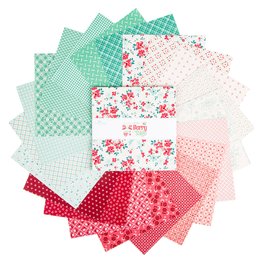 Berry & Sage 10" Stacker by Lori Holt – 42 Pieces – Riley Blake Designs