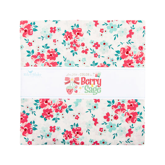 Berry & Sage 10" Stacker by Lori Holt – 42 Pieces – Riley Blake Designs – Preorder Ships March 2026