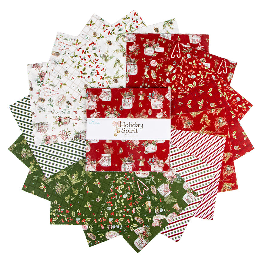 Holiday Spirit 10" Stacker – 42pc by Lisa Audit for Riley Blake Designs