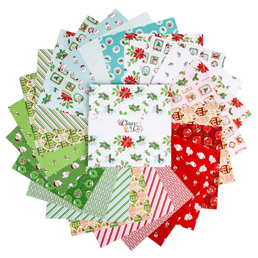 Claus & Co. 10” Stacker – 42 Pieces – Melissa Mortenson – Riley Blake Designs – 10-17740-42 – May 2026