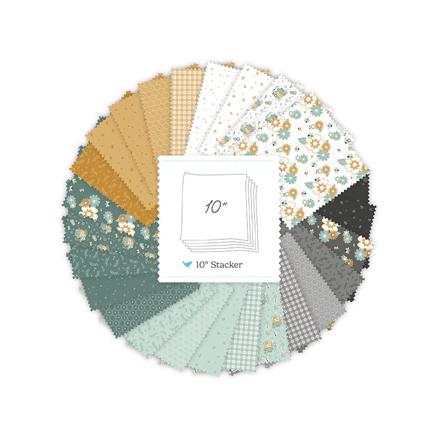 Bees and Blossoms 10" Stacker – Lindsey Weight – Riley Blake Designs – 10" Precut Squares – November 2026 Preorder – 50% Deposit