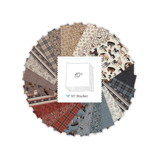 Horseshoe Creek 10" Stacker – Precut Fabric Bundle | Riley Blake | 50% Deposit Preorder (Dec 2026)