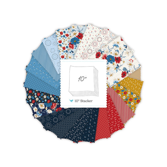 Patriotic Pride 10" Stacker by Sandy Gervais for Riley Blake Designs - February 2027 Preorder