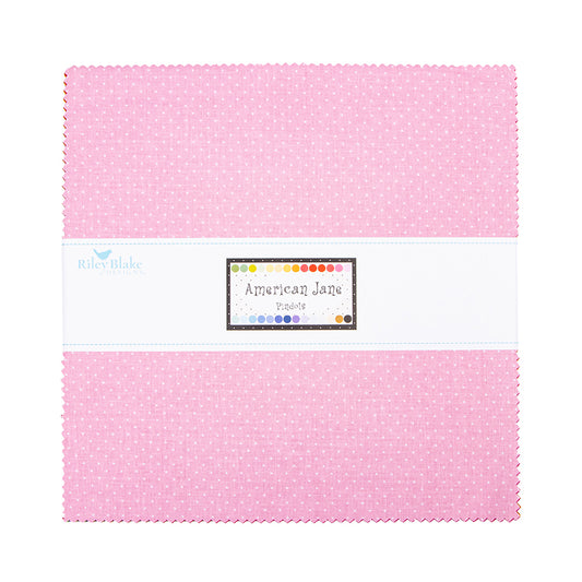 American Jane Pindots 10" Stacker – 42 Precut Squares – Riley Blake Designs