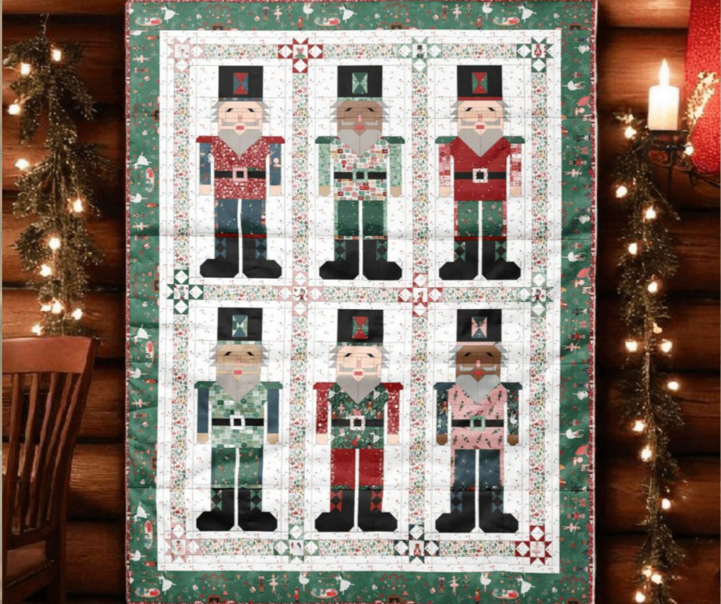 Nutcracker Cover Quilt Kit | Sew A Story by Jennifer Long | October 2026 Preorder