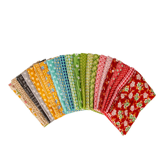 Home Town Holiday 1-Yard Bundle – Schoolhouse Colorway – Lori Holt for Riley Blake Designs – 22 One-Yard Cuts
