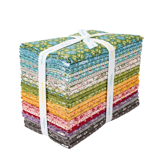 Piece and Plenty 1-Yard Bundle – Raindrop Colorway – Lori Holt for Riley Blake Designs – 21 One-Yard Cuts
