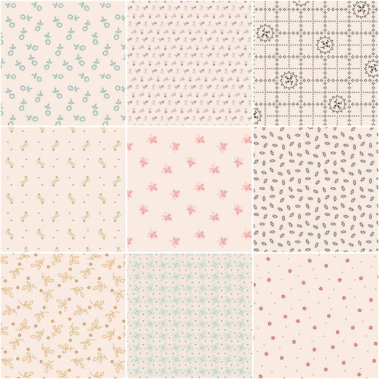 Gentler Times 1-Yard Background Bundle – Lori Holt for Riley Blake Designs