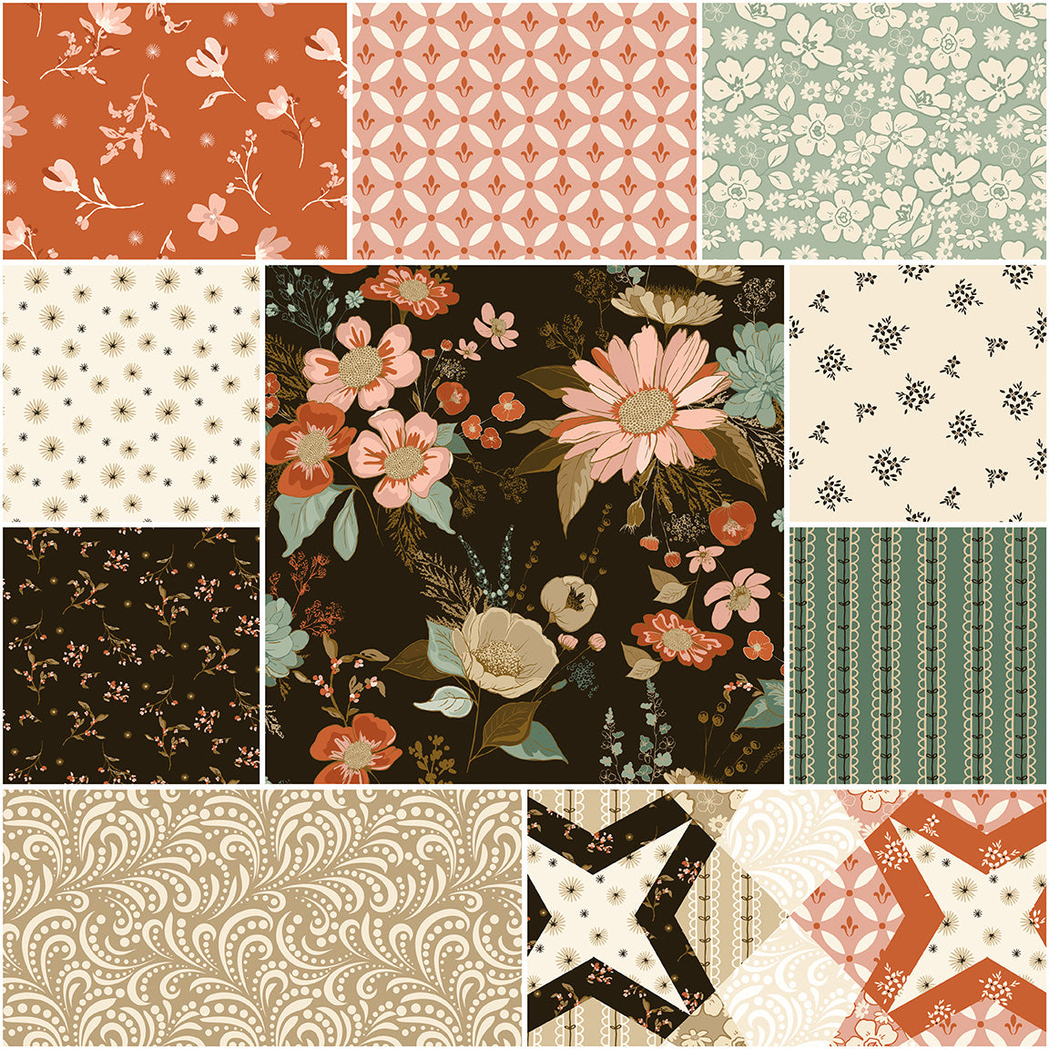 Morning Latte Fat Quarter Bundle – 28 Pieces by Sandy Gervais for Riley Blake Designs