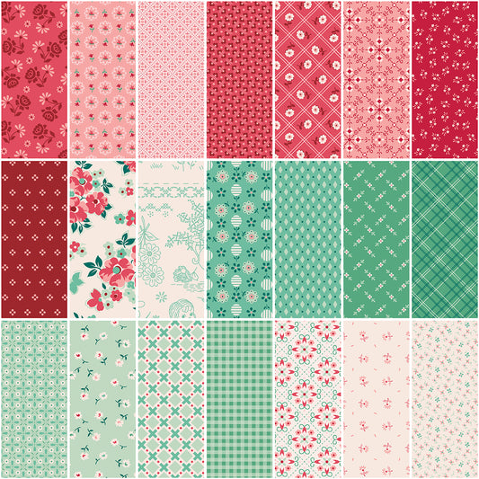 Berry & Sage 5" Stacker – 42 Precut Squares by Lori Holt – Preorder Ships March 2026