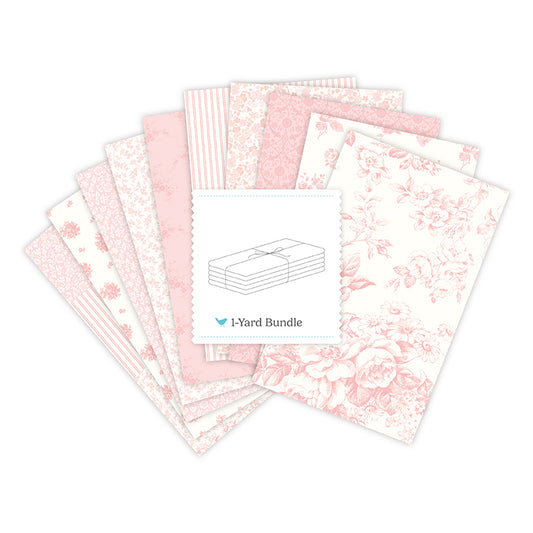 Rosewater Cottage Pink 1-Yard Bundle Reservation – 50% Deposit Preorder – January 2027 Arrival
