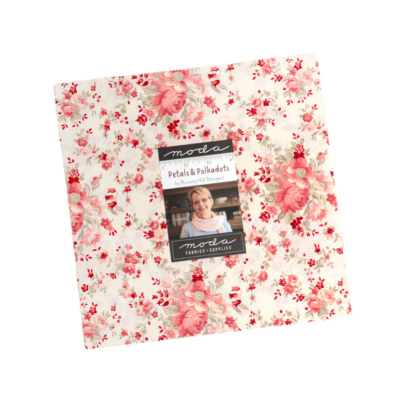 Preorder — Petals and Polkadots Layer Cake by Bunny Hill Designs for Moda — 42 Pieces, 10″ Squares — Arriving April 2026