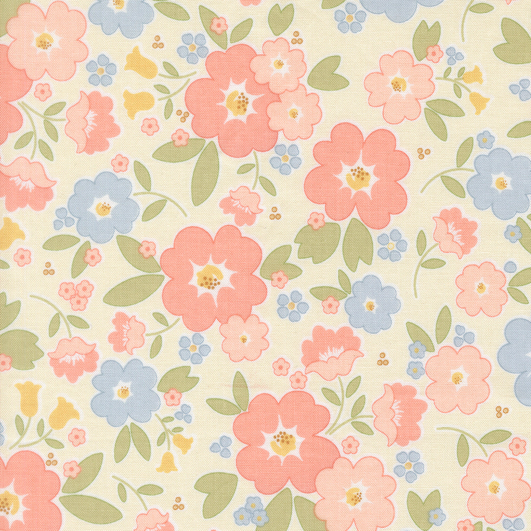 Pieced with Love Handmade Sweetness Backing Set – Vintage Blooms Multi (6 3/4 Yards) | Moda Fabrics