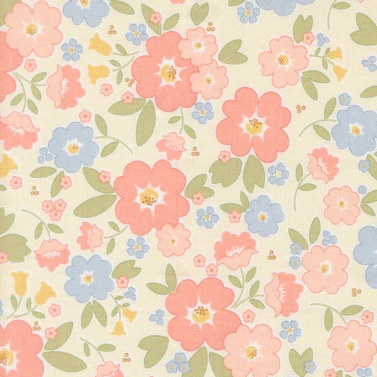 Pieced with Love Handmade Sweetness Backing Set – Vintage Blooms Multi (6 3/4 Yards) | Moda Fabrics