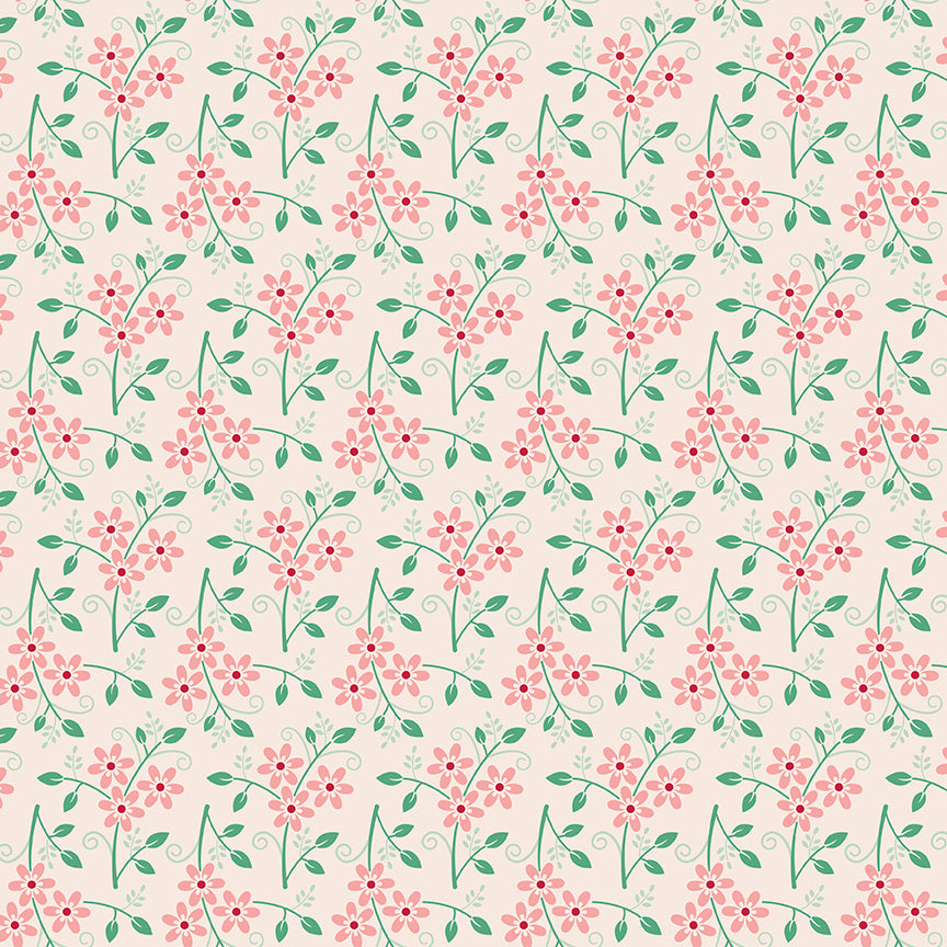 Heartsy Quilt Backing Set – Berry & Sage Latte Wideback (2 1/2 Yards) by Lori Holt