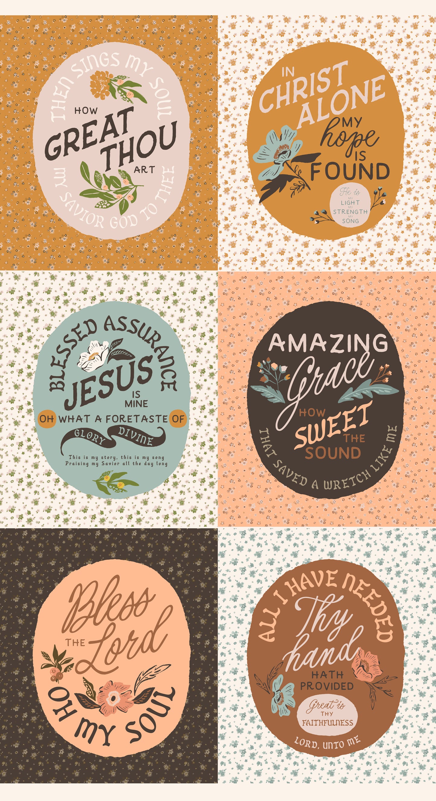 PREORDER – Wellspring Hymn Panel – Fancy That Design House for Moda – 50% Deposit – Ships August 2026