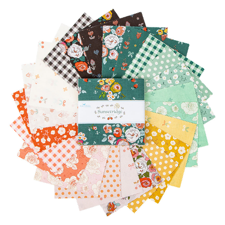 Sunset Ridge 5" Stacker – 42 Precut Squares by Minki Kim for Riley Blake Designs