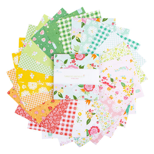 Summer Skies and Fireflies 5" Stacker – Gracey Larson – Riley Blake Designs – 42 Precut Charm Squares – 5-16370-42